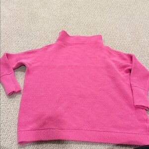 Free People Vibrant Pink Knit Top